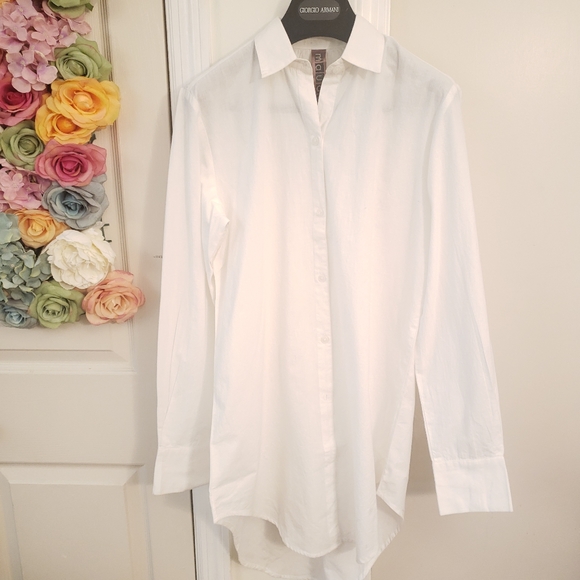 New Anthro MAUDE VIVANTE Cotton Button Down Shirt - Picture 2 of 9